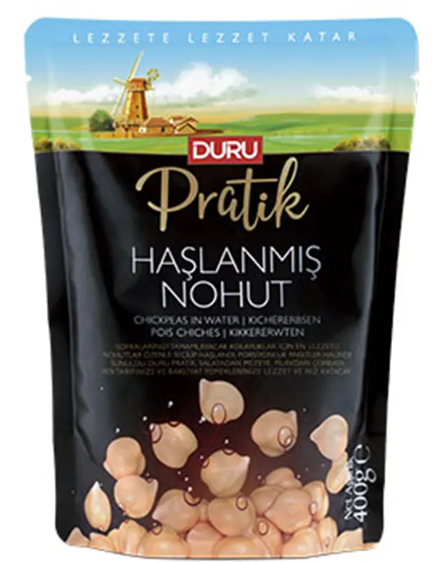 DURU PRATİK HAŞLANMIŞ NOHUT 400gr*8