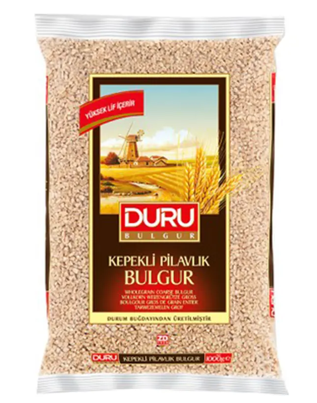 DURU KEPEKLİ PİLAVLIK BULGUR 1 KG*12