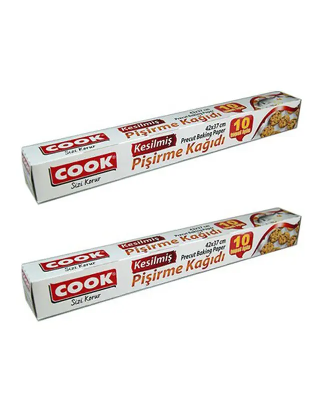 COOK KESİLMİŞ PİŞİRME KAĞIDI 10 YPRK 2Lİ SET*15