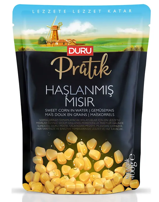 DURU PRATİK HAŞLANMIŞ MISIR 400gr*8