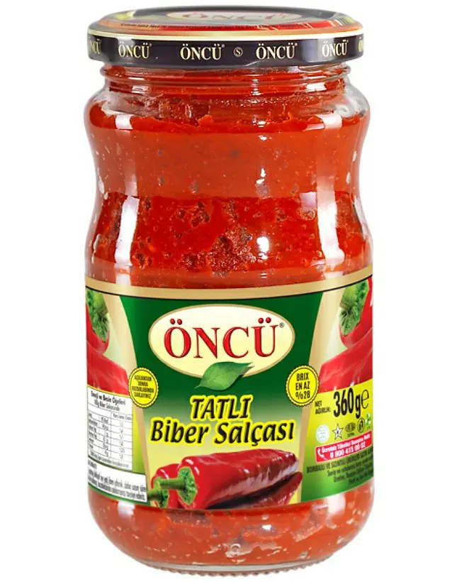 ÖNCÜ BİBER SALÇASI TATLI 370Gr*12