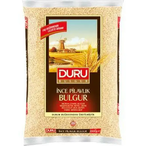 DURU İNCE PİLAVLIK (MİDYAT) BULGUR 1 KG*12