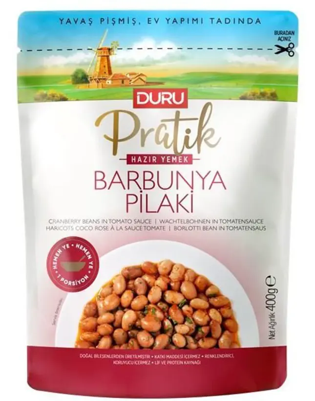DURU PRATİK BARBUNYA PİLAKİ 400gr*8