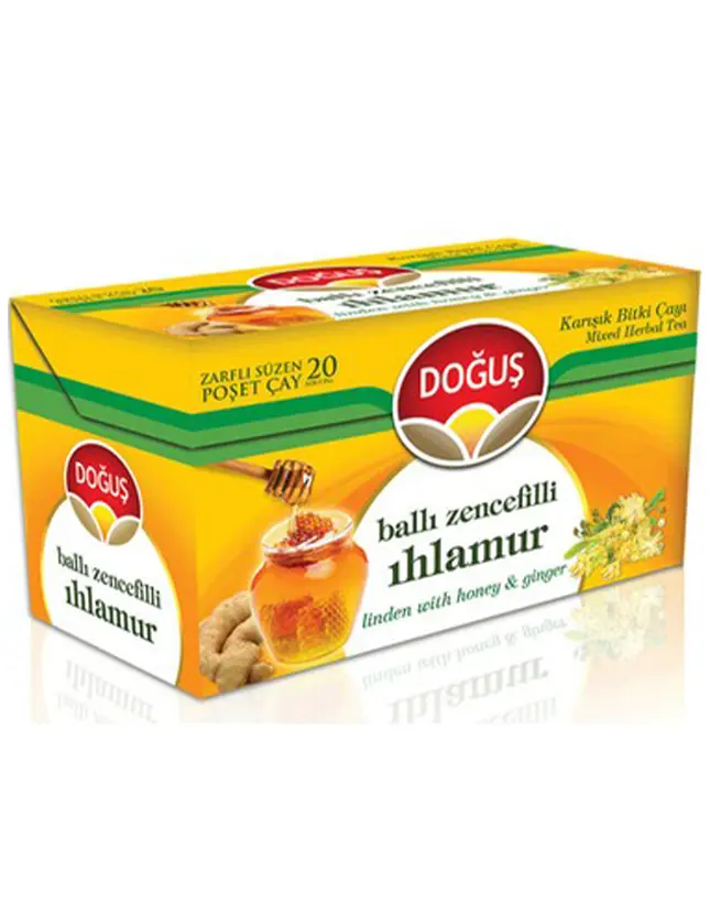 DOĞUŞ BALLI ZENCEFİLLİ IHLAMUR ÇAYI 1,5grx20*12