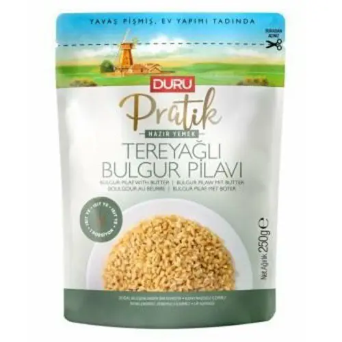 DURU PRATİK TEREYAĞLI BULGUR PİLAVI 250gr*8