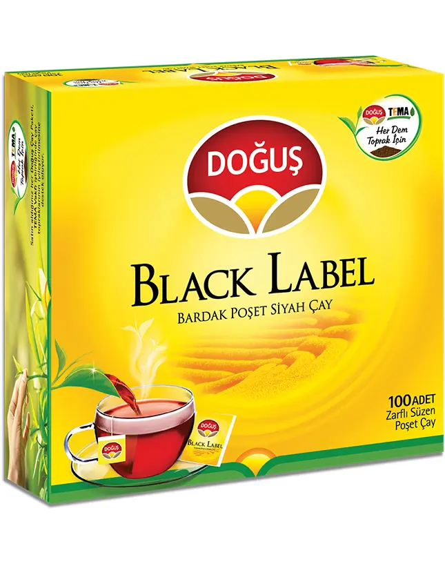 DOĞUŞ BLACK LABEL BARDAK POŞET ÇAY 100x2gr*8