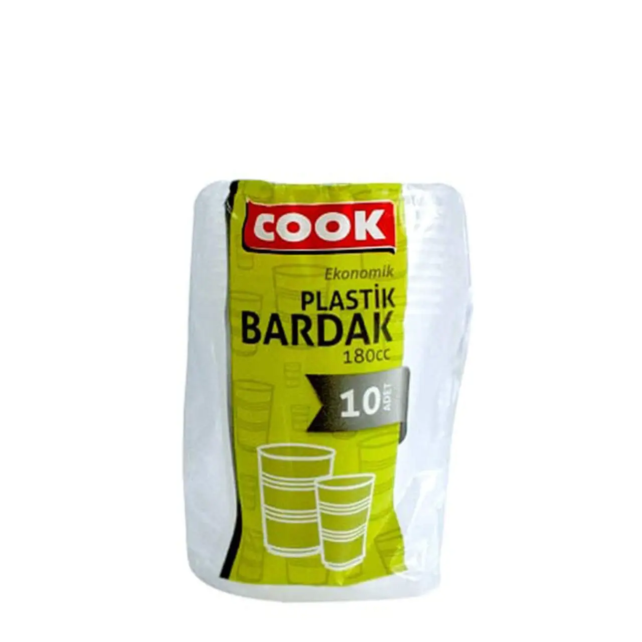 COOK EKO PLASTİK BARDAK 180cc 10LU*200