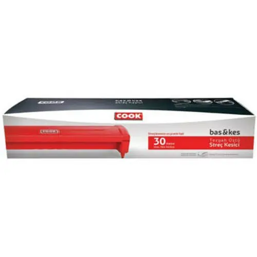 COOK BAS-KES STRECH FİLM 30x30mt KIRMIZI*4