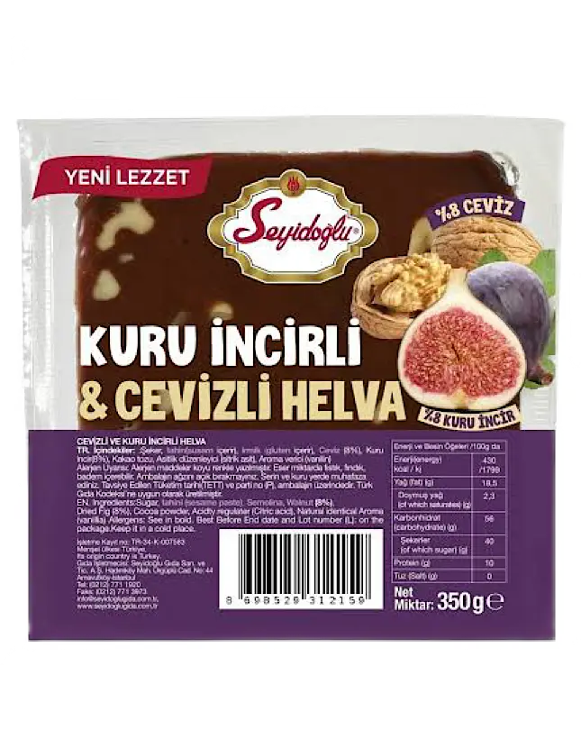 SEYİDOĞLU KURU İNCİR CEVİZLİ HELVA 350gr*12