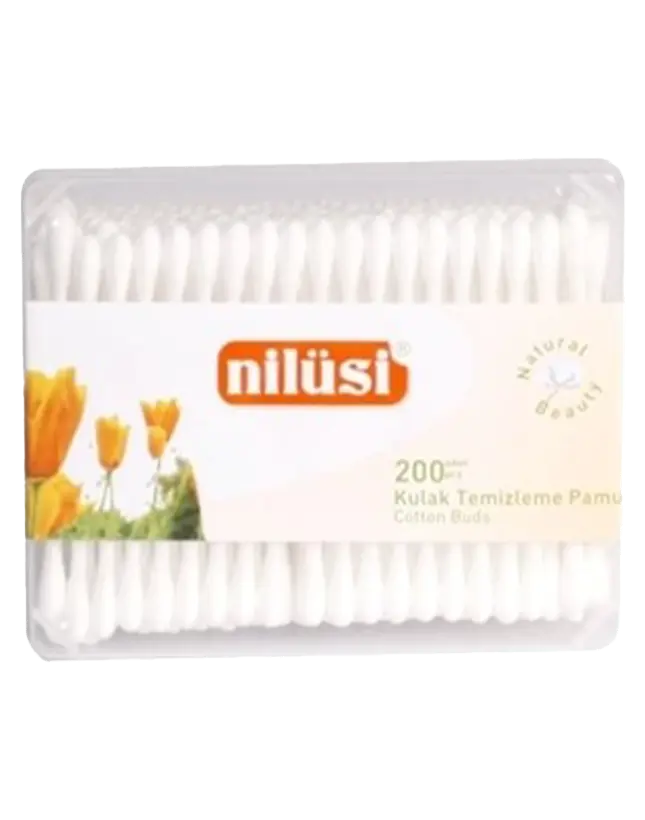 NİLÜSİ 200lü DİKDÖRTGEN KUTU KULAK ÇUBUĞU*96