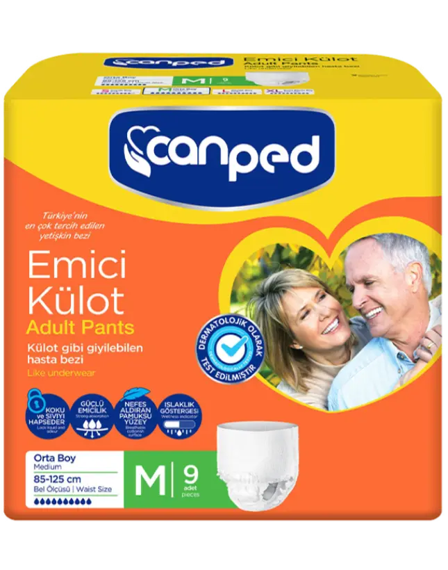 CANPED EMİCİ KÜLOT ORTA 9LU*8