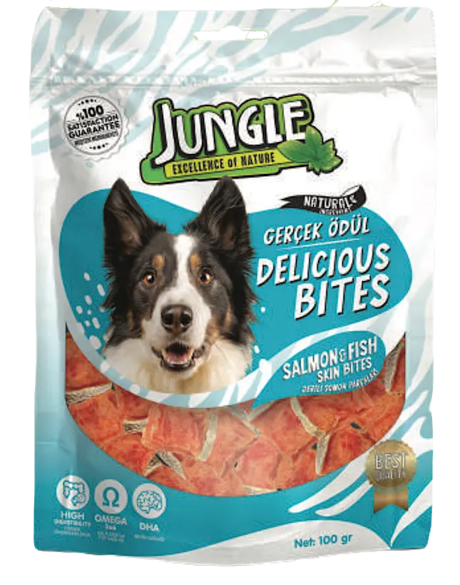 Jungle Somon Dilimleri Köpek Ödül 100gr*6