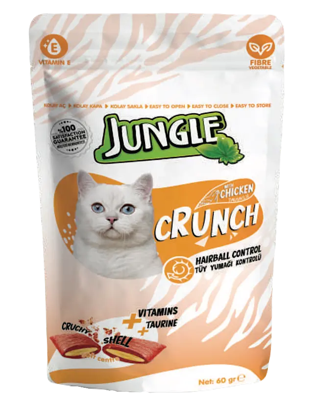 Jungle Crunch Kedi Ödül (Tüy Yumağı Kontr) 60gr*10