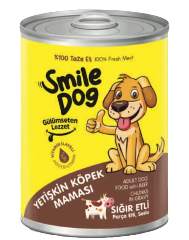 Smile Yetişkin Köpek Sığır Etli Konserve 400gr*12