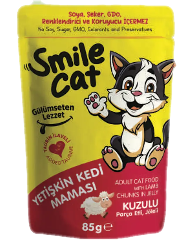 Smile Pouch Kedi Kuzulu 85gr*24