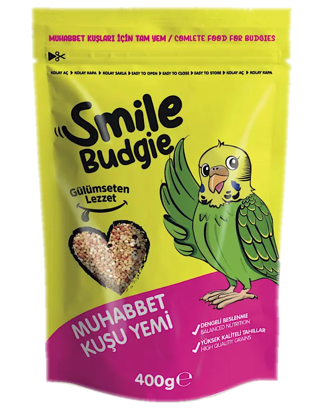 Smile Muhabbet Kuşu Yemi 400gr*8