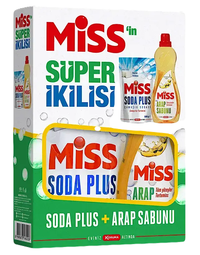 Miss Soda Plus 500gr+Arap Sabunu 1Lt*6