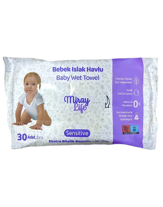 Miray Life XL Bebek Islak Havlu 30lu*12