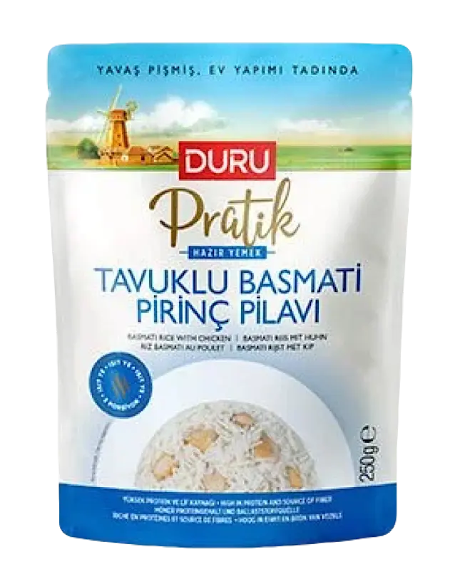 Duru Pratik Tavuklu Basmati Pirinç Pilavi 250gr*8