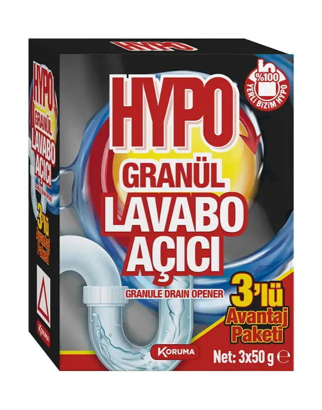 Hypo Granül Lavabo Açıcı 3x50gr*24